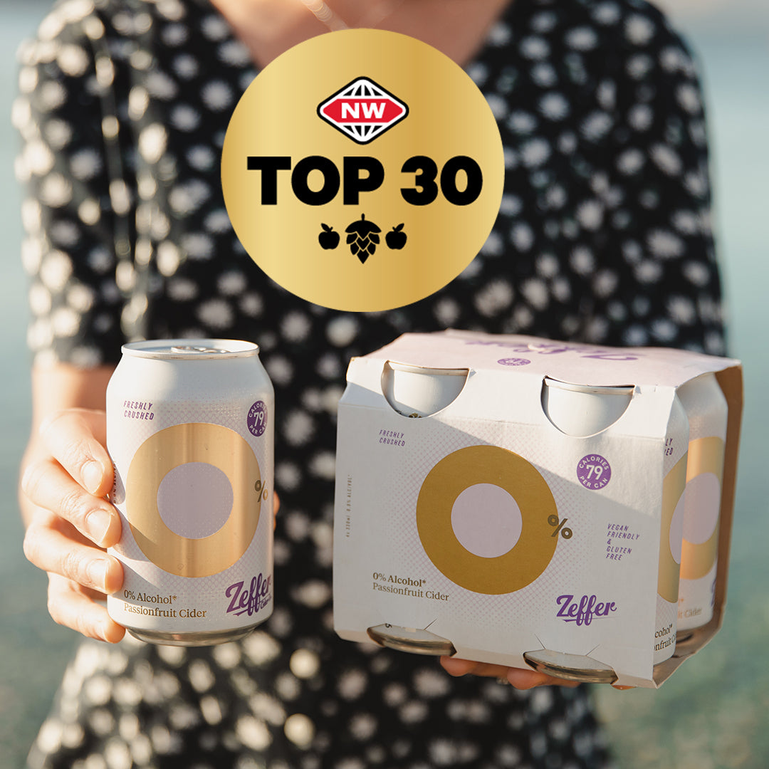 Zeffer Alcoholic Ginger Beer and 0% Passionfruit Cider take Top 30 awards!